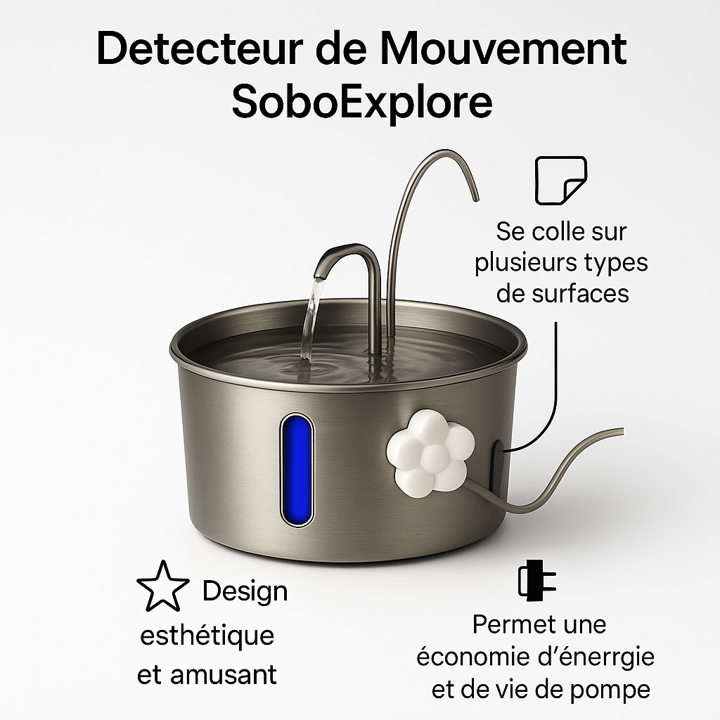 Fontaine à eau pour chat avec système de filtration